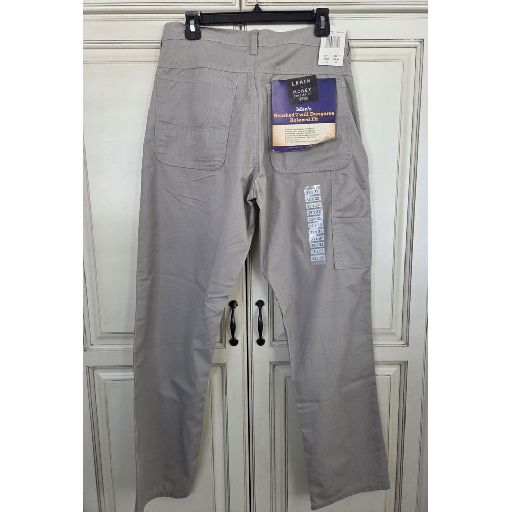 Lakin Mckey Dungaree Pants‎ 33x32 Twill Relaxed Fit
